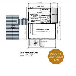floor plan of design 3 of the modern farmhouse plan