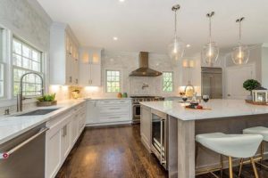 photo of completed kitchen addition. Long Island New York